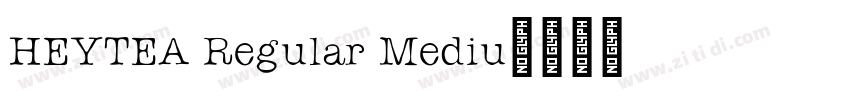 HEYTEA Regular Mediu字体转换